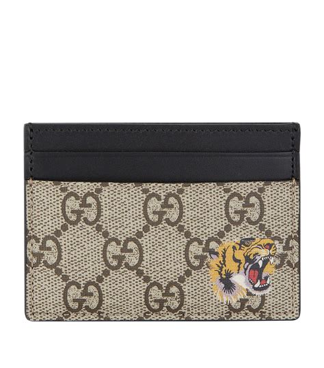 gucci card holder mens tiger